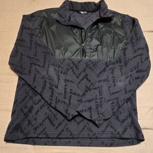 Black and Gray Quarter-Zip Pullover